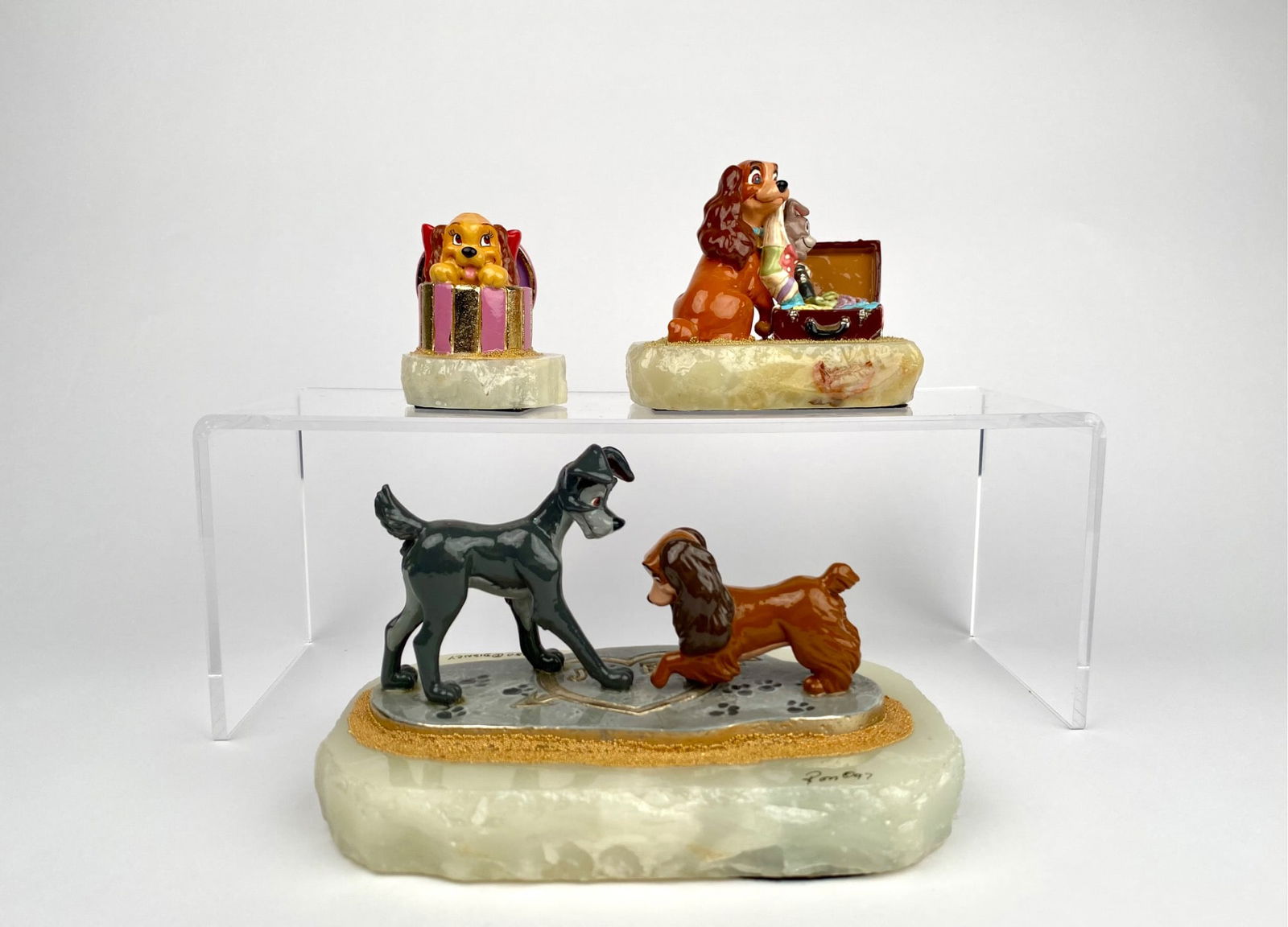Set of 3 Ron Lee Disney Lady and the Tramp Figurines (1 of 12)