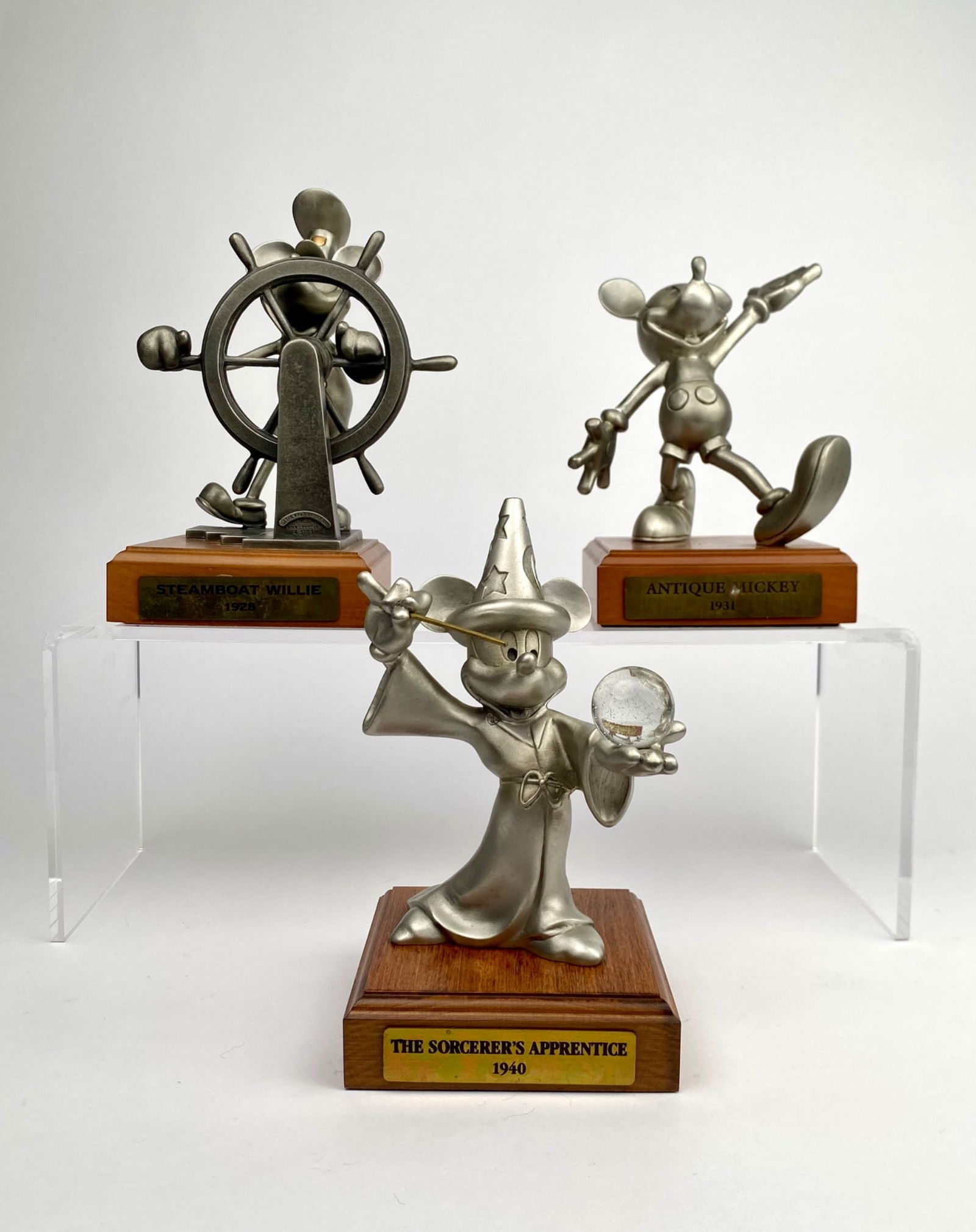 Set of Three Limited Edition Disney Pewter Figurines (1 of 12)