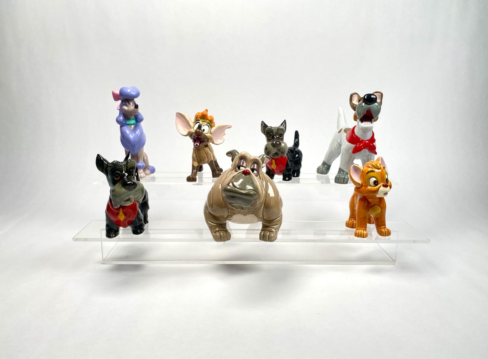 Set of 7 Disney Oliver and Company Ceramic Figurines (1988) (1 of 12)