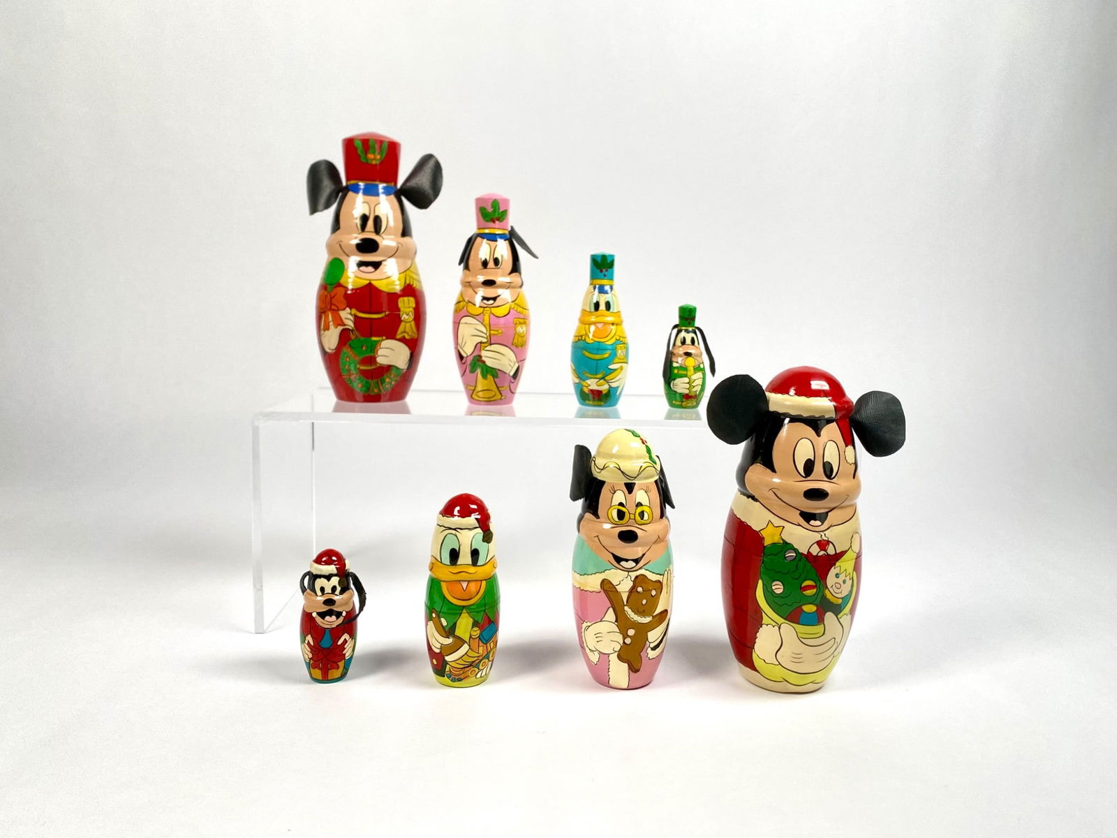 Set of Disney Mickey Mouse Christmas Nesting Dolls (1 of 12)