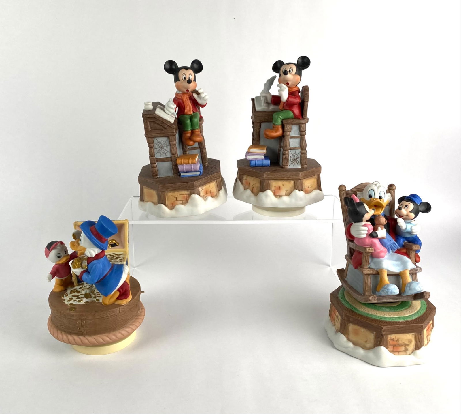 Set of 4 Schmid Holiday Music Figurines Featuring Disney Characters (1 of 12)