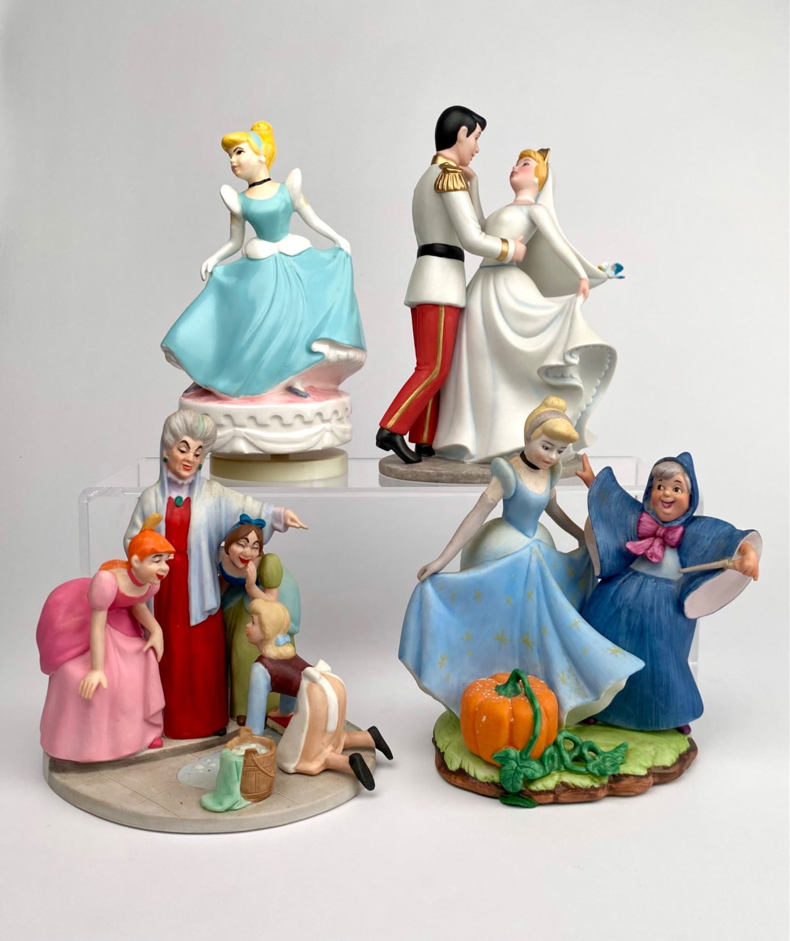 Set of Four Disneys Cinderella Figurines (1 of 12)