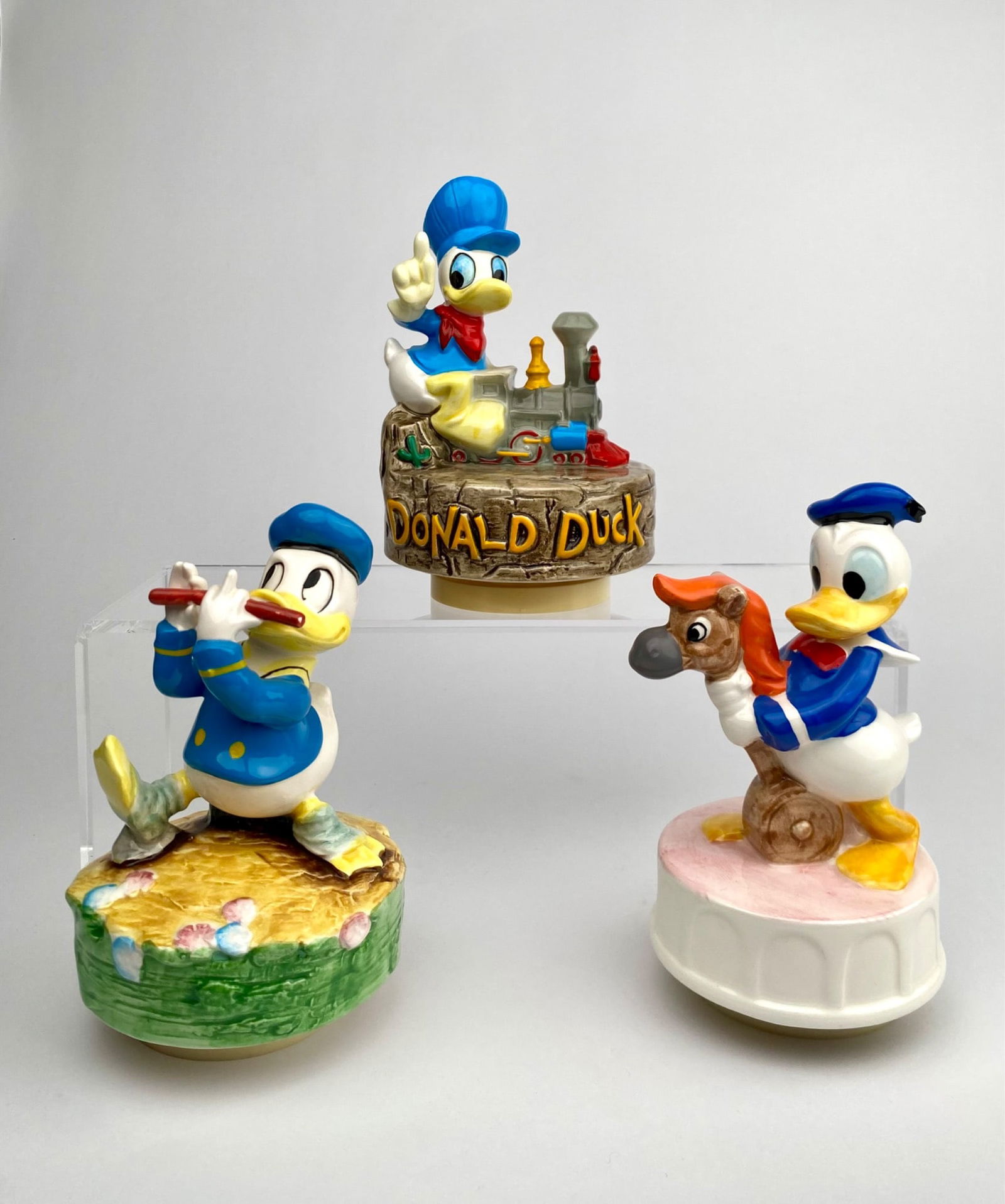 Set of 3 Donald Duck Themed Musical Figurines (1 of 12)