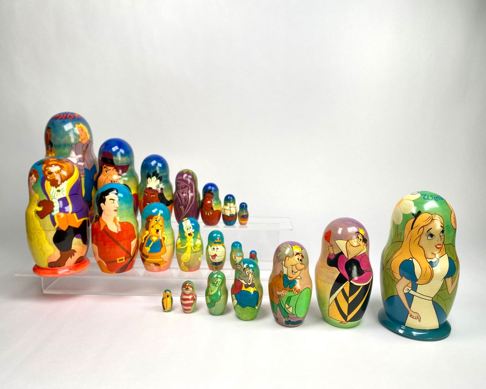 Set of Three Disney Wooden Nesting Dolls (1 of 12)