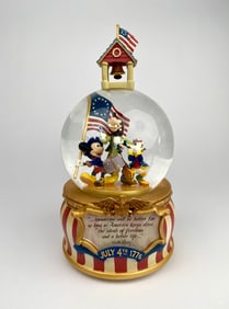 Disney Patriotic Snow Globe Featuring Mickey and Friends?