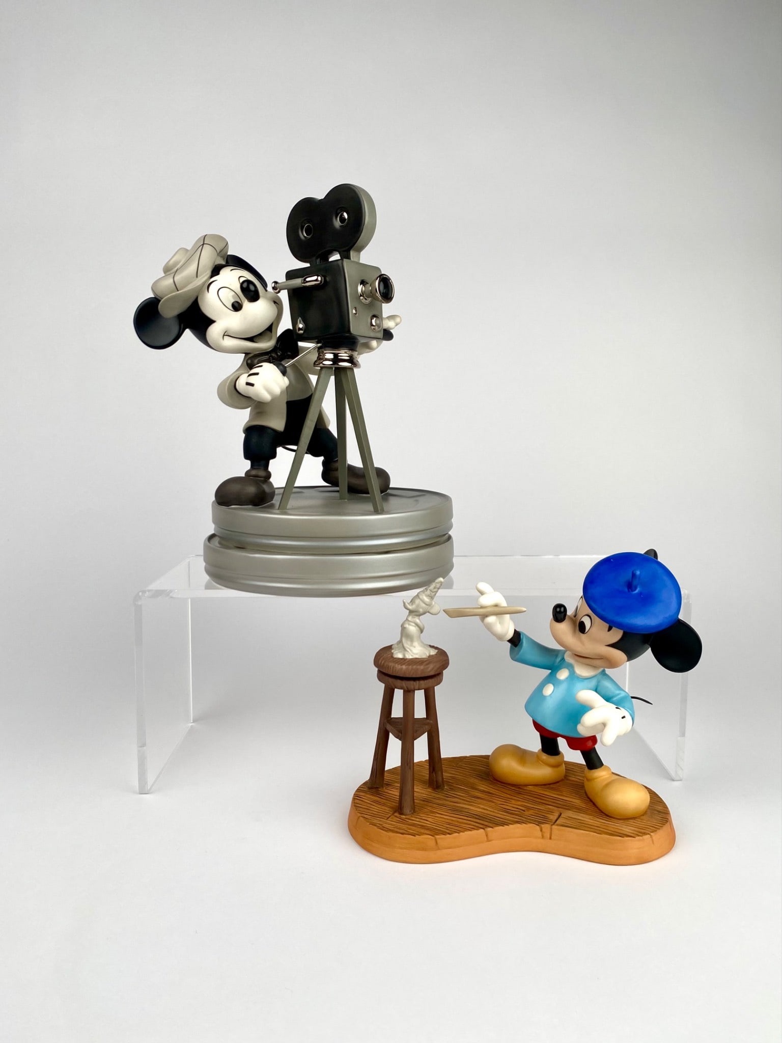 Pair of Disney Classics Mickey Mouse Figurines (COAs Original Boxes) (1 of 12)