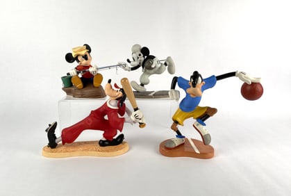 Walt Disney Classics Collection Sports Figurines (Original Box COA)