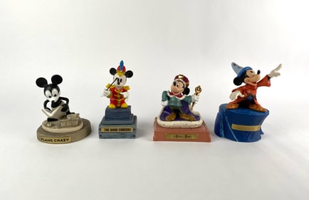 Set of Four Walt Disney Classics Collection Mickey Mouse Figurines