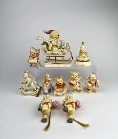 Lenox Disney Winnie The Pooh Christmas Figurines and Ornaments