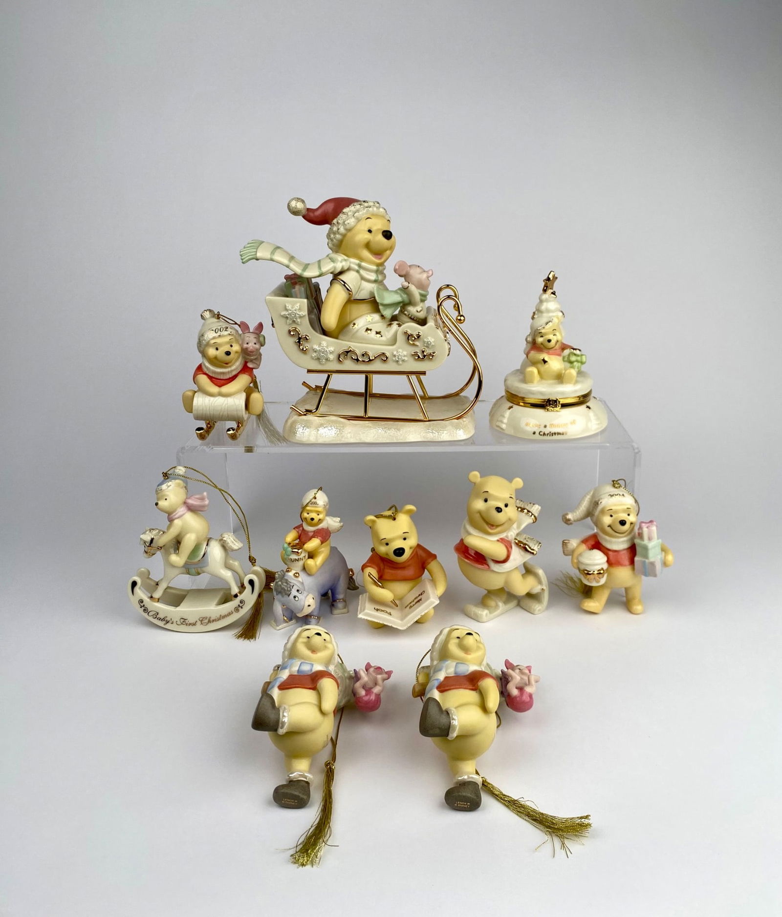 Lenox Disney Winnie The Pooh Christmas Figurines and Ornaments (1 of 12)