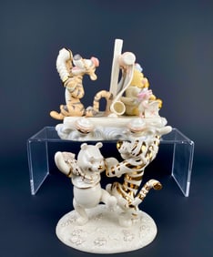 Pair of Lenox Disney Winnie the Pooh Figurines