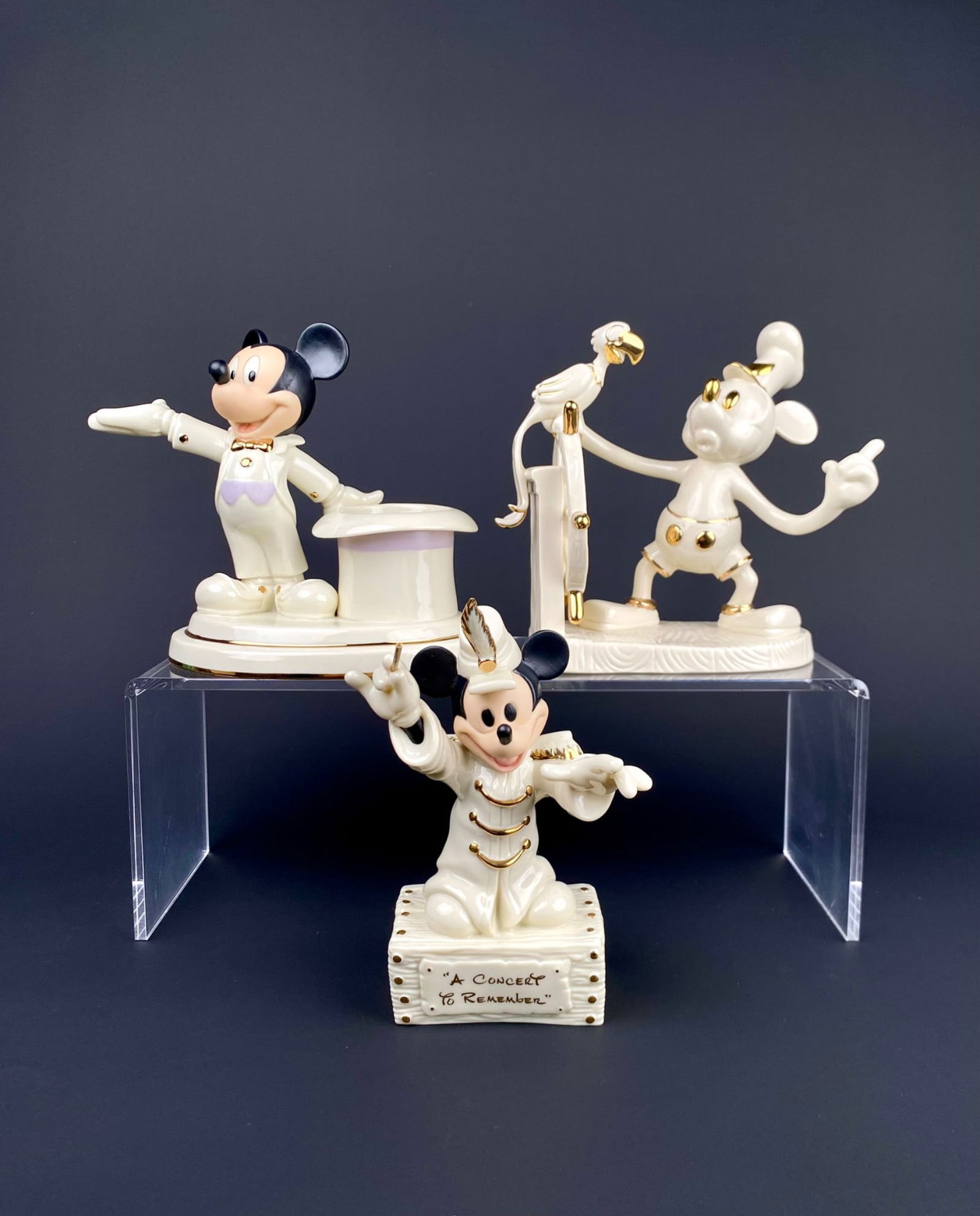 Lot of 3 Lenox Disney Mickey Figurines (1 of 12)