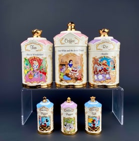 Lot of 6 Lenox Walt Disney Spice Jar Collection?