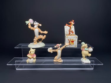 Lenox Disney Winnie the Pooh and Tigger Ceramic Figurines