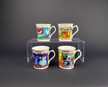 Set of 4 Lenox The Animated Classics Disney Mugs