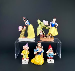 Collection of Disney Snow White and the Seven Dwarfs Figures