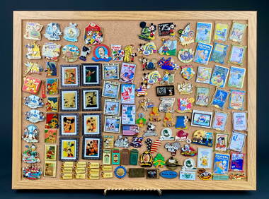 Large Collection of Disney Pins on Display Board (1 of 12)