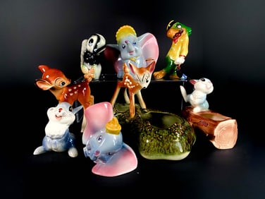 Collection of Walt Disney Ceramic Figures by American Pottery Co.