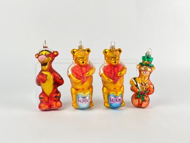 Disney Christopher Radko Ornaments Tigger and Winnie the Pooh