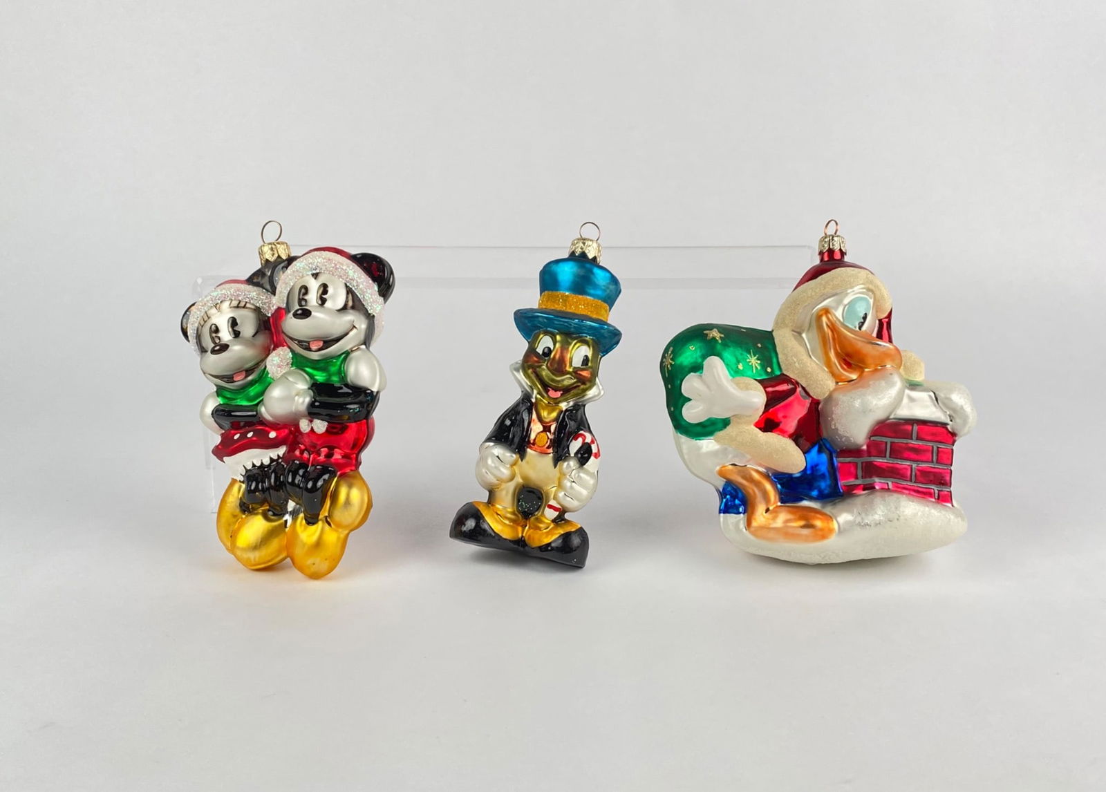 Set of Christopher Radko Disney Ornaments Mickey Minnie Donald (1 of 12)