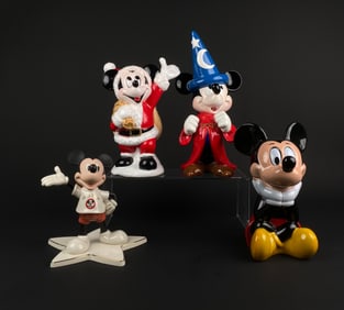 Lot of Ceramic and Porcelain Mickey Mouse Figurines