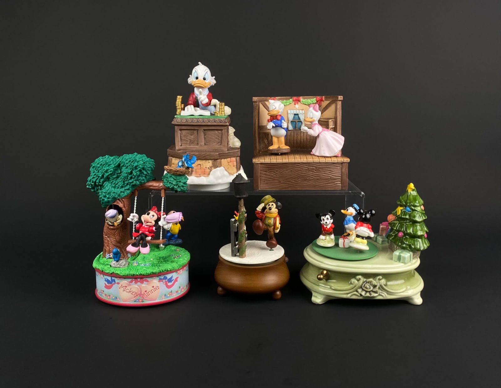 Collection of Disney Schmid, Enesco, and ANRI Musical Figurines (1 of 12)
