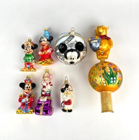 Christopher Radko Disney Christmas Ornaments and Tree Topper