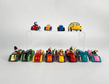 Lot of Disney Character and Volkswagen Toy Cars