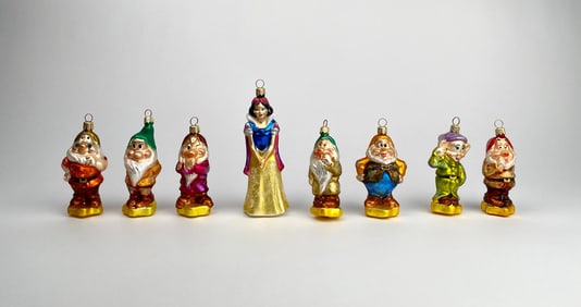 Christopher Radko Snow White and the Seven Dwarfs Ornament Set