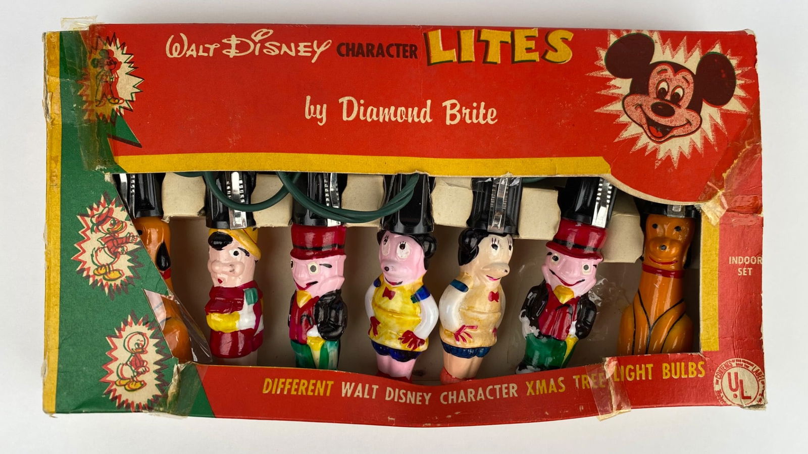 Vintage Walt Disney Character Xmas Tree Light Set by Diamond Brite (1 of 12)