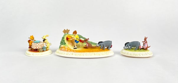 Disney Showcase Collection Winnie the Pooh Set by Olszewski (COA Original Box)