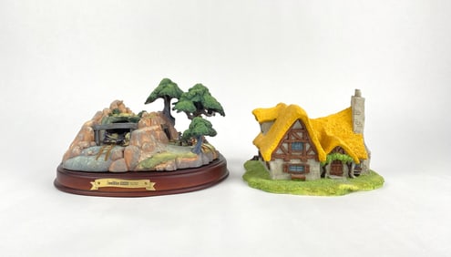 Set of Two Enchanted Places: Snow White Dwarfs Mine and Cottage
