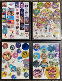 Collection of Disney Themed Pins, Buttons, and Magnets