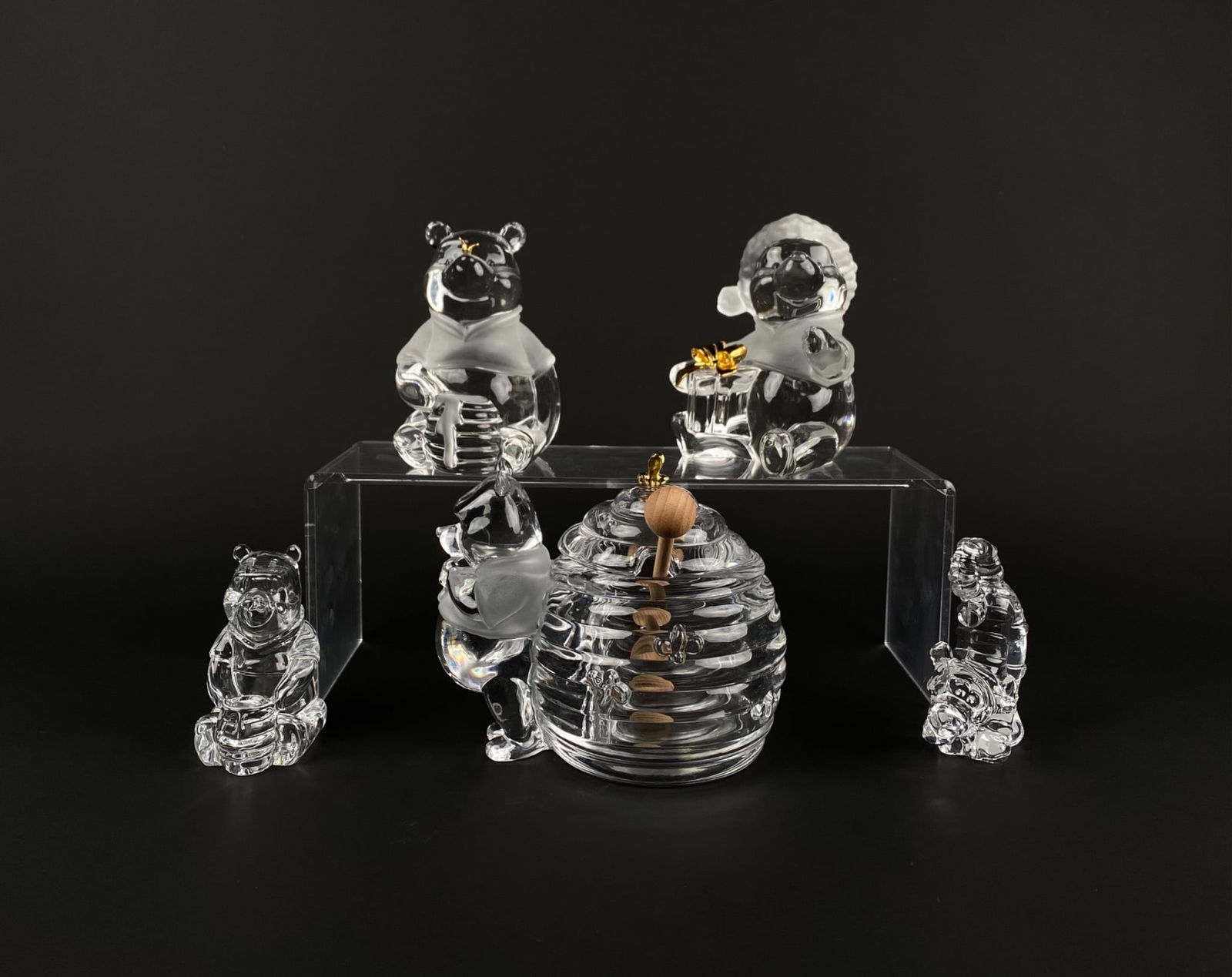 Lenox Crystal Disney Figurines Including Honey Jar and Characters (1 of 12)