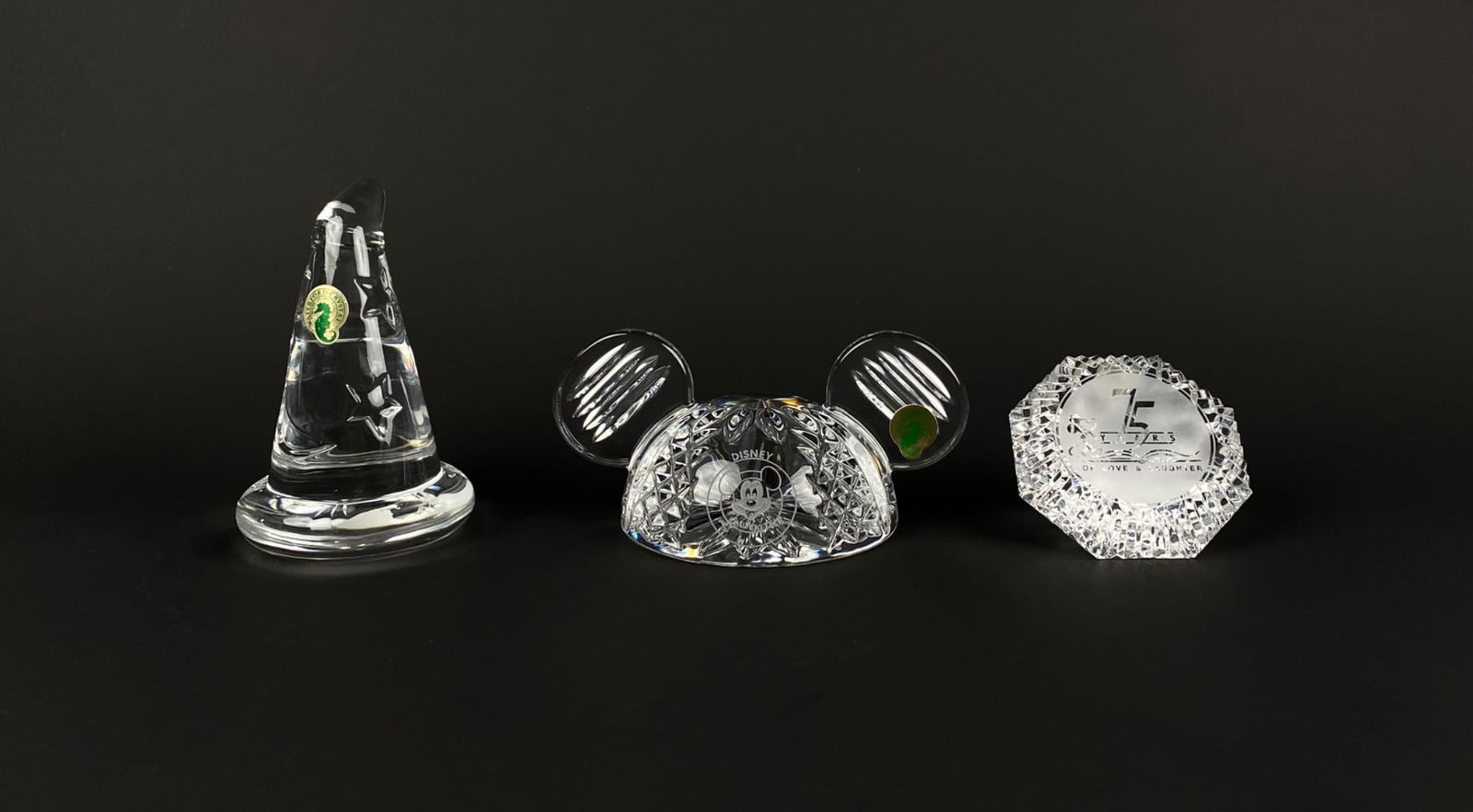 Collection of Three Waterford Crystal Disney Themed Figurines (1 of 11)