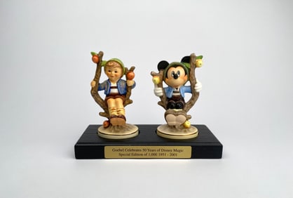 Goebel 50 Years of Disney Hummel Figurine Set With Mickey