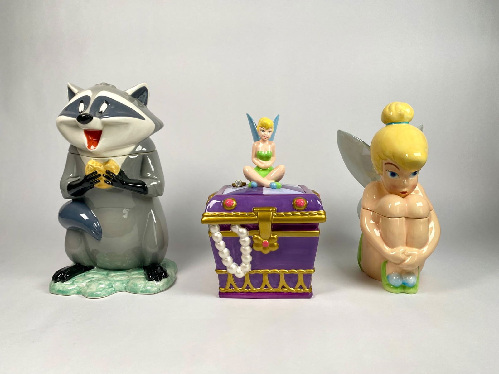 Set of Three Disney Ceramic Cookie Jars (1 of 11)
