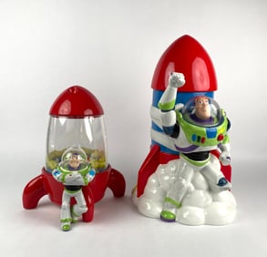 Disney Pixar Toy Story Buzz Lightyear Rocket Ceramic Cookie Jars