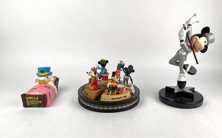 Collection of Walt Disney Mickey and Uncle Scrooge Figures
