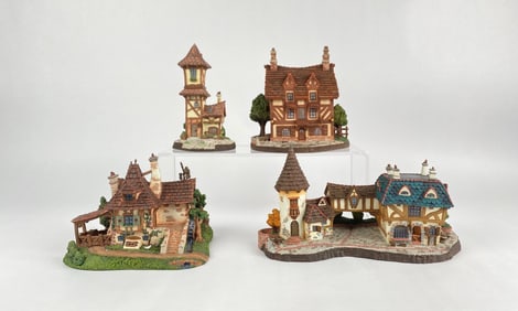 Set of Four Collectible Beauty And The Beast French Village?