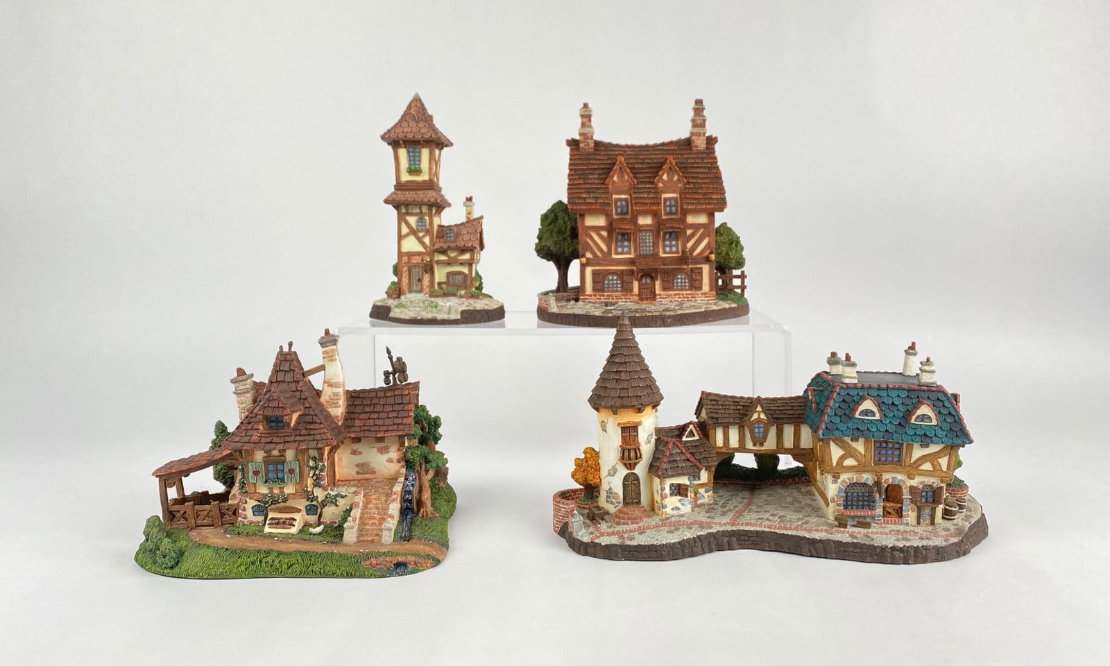 Set of Four Collectible Beauty And The Beast French Village? (1 of 12)