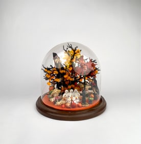 Halloween Themed Domed Diorama Display