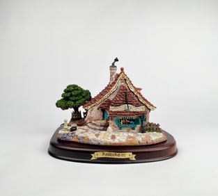 Disney Pinocchio Geppettos Toy Shop Figurine on Wooden Base