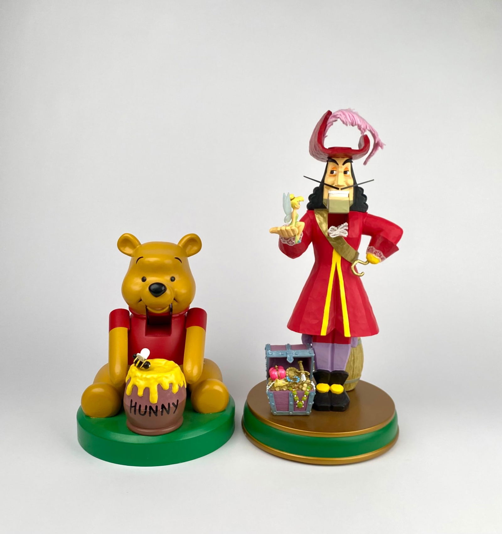 Large Disney Nutcrackers of Captain Hook and Winnie the Pooh (1 of 12)