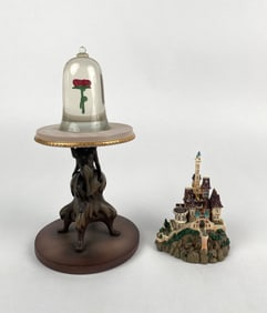 Disney's The Enchanted Rose and Beast's Castle Sculptures