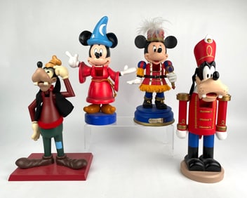 Set of Disney Mickey and Friends Decorative Nutcrackers