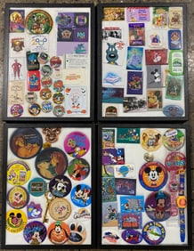 Collection of Disney Memorabilia Including Buttons and Ephemera