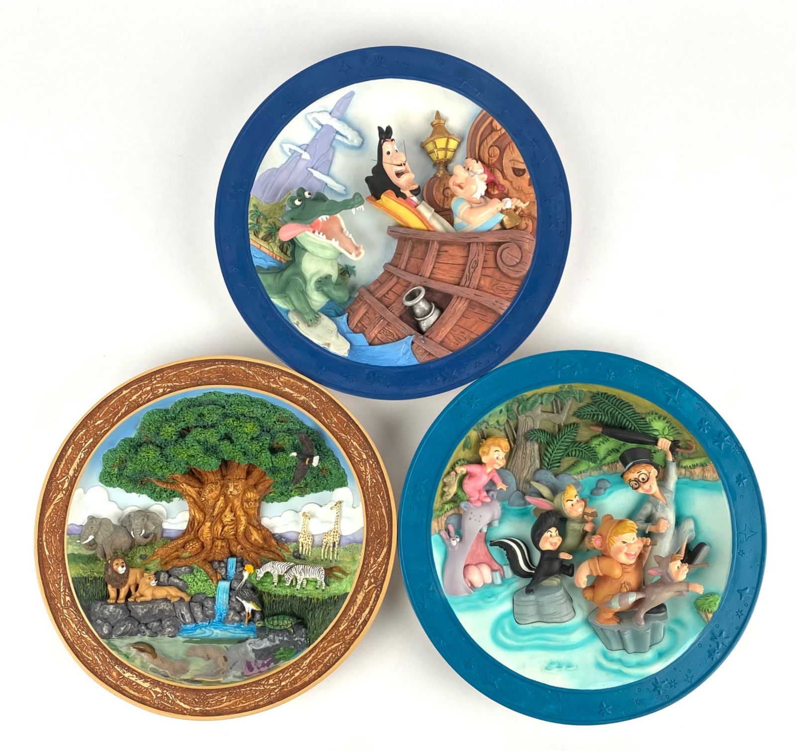 3 Disney Collectible Plates Peter Pan and Animal Kingdom Themes (1 of 12)