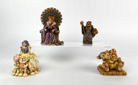 Disney Harmony Kingdom Snow White Figurines, Set of 4