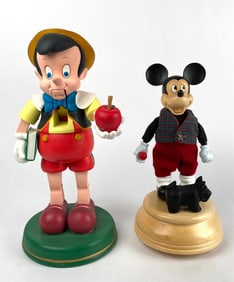 Pinocchio Nutcracker and Robert Raikes Mickey Mouse